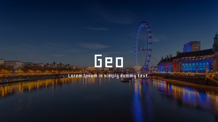 Geo Font Family