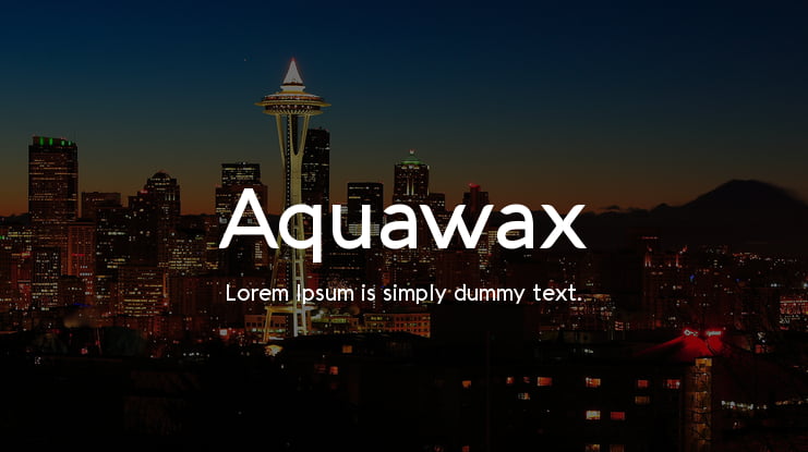 Aquawax Font Family
