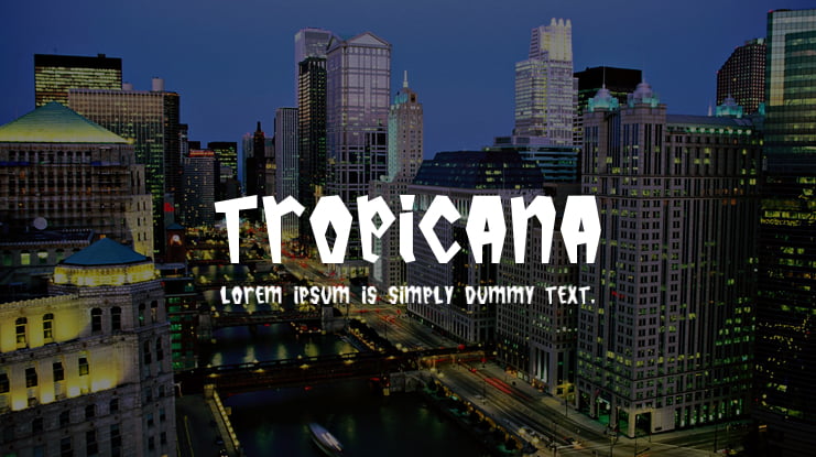 Tropicana Font