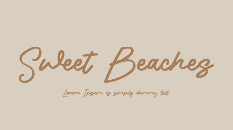 Sweet Beaches Font