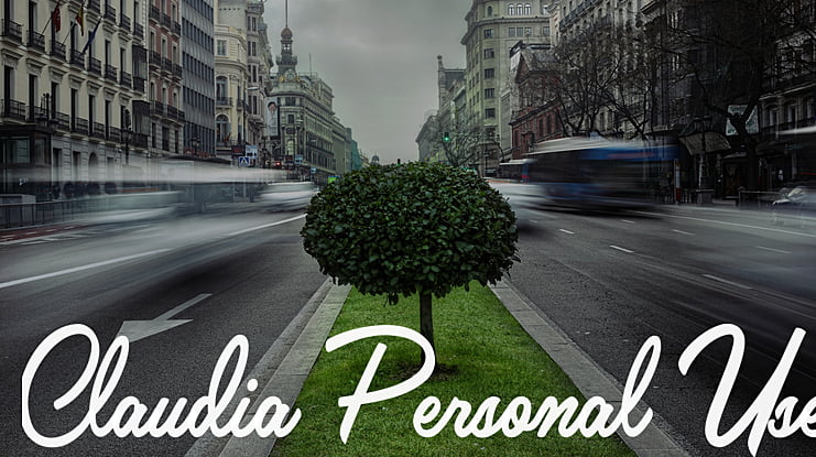 Claudia Personal Use Font