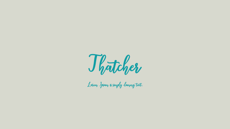 Thatcher Font Family