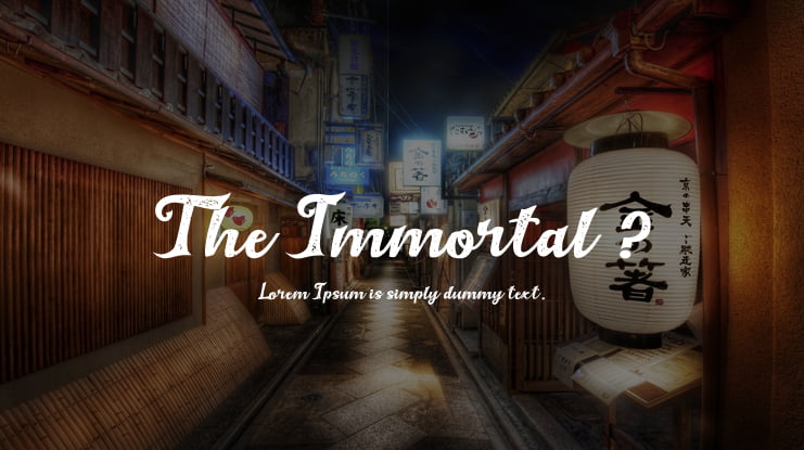 The Immortal 1 Font Family
