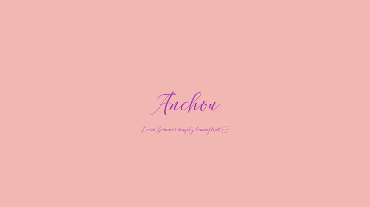 Anchou Font