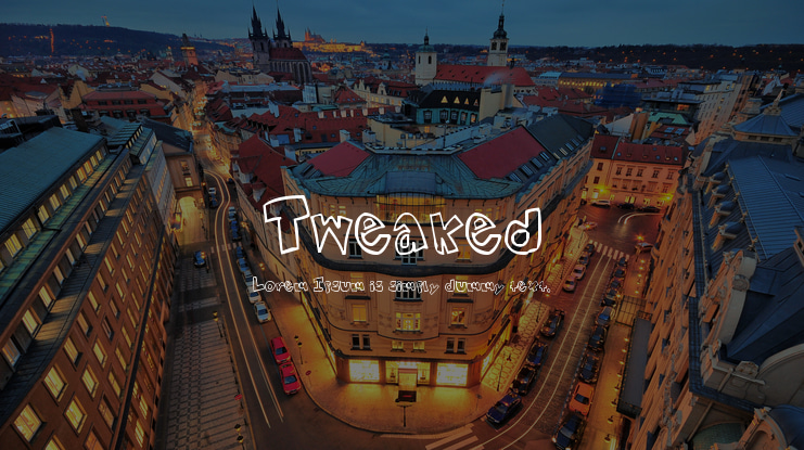 Tweaked Font