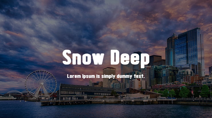 Snow Deep Font