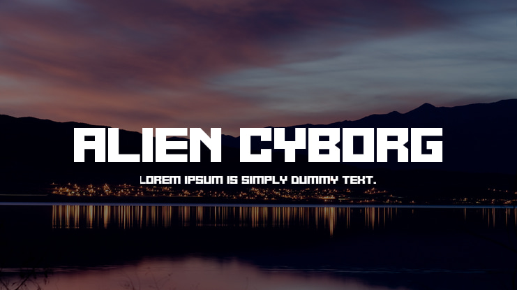 Alien Cyborg Font Family