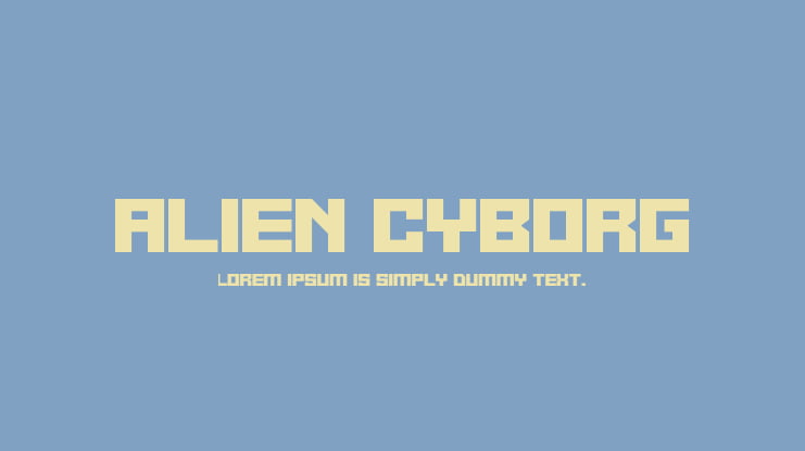 Alien Cyborg Font Family