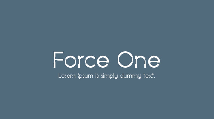 Force One Font Family
