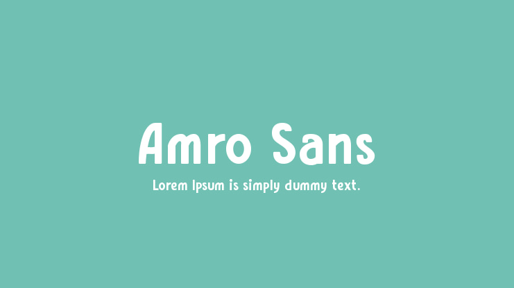 Amro Sans Font Family