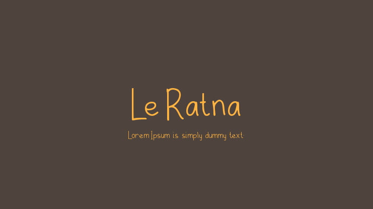 Le Ratna Font Family