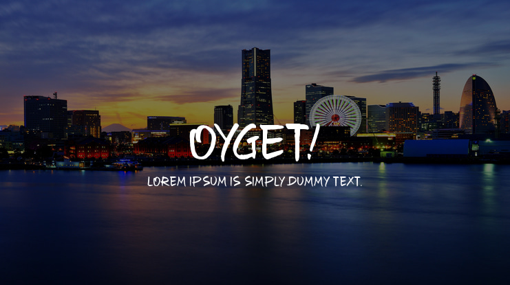 Oyget! Font Family