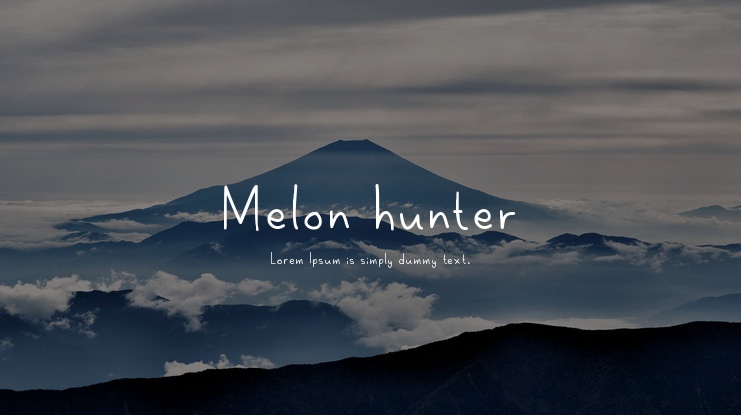 Melon hunter Font