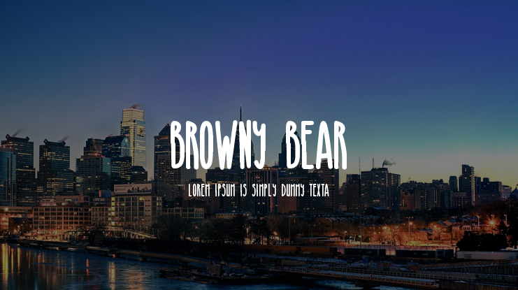 Browny Bear Font