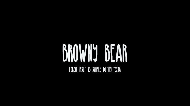 Browny Bear Font