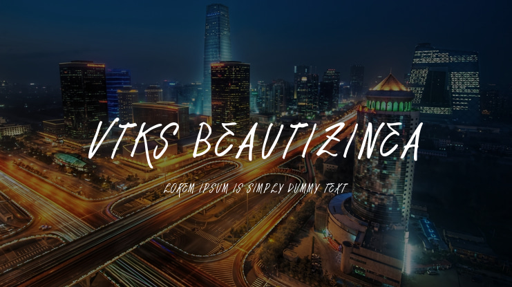 Vtks Beautizinea Font