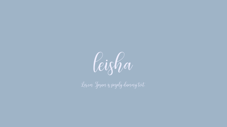 leisha Font Family