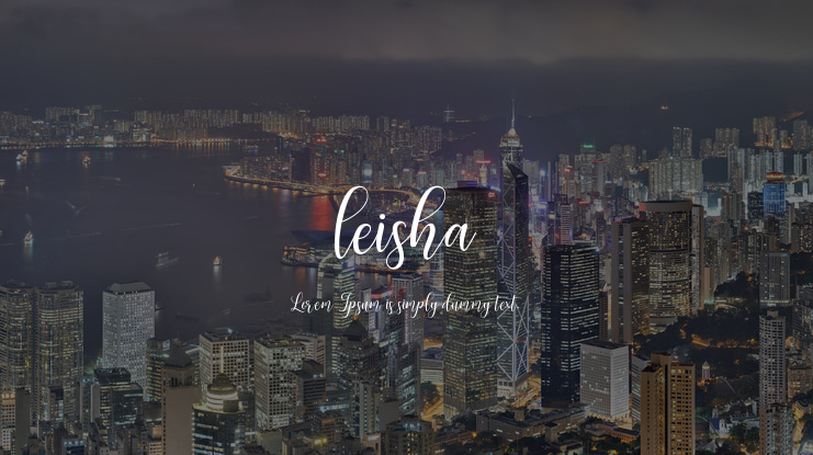 leisha Font Family