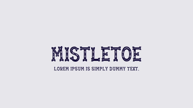 Mistletoe Font