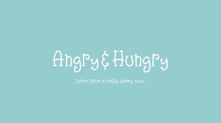 Angry&Hungry Font