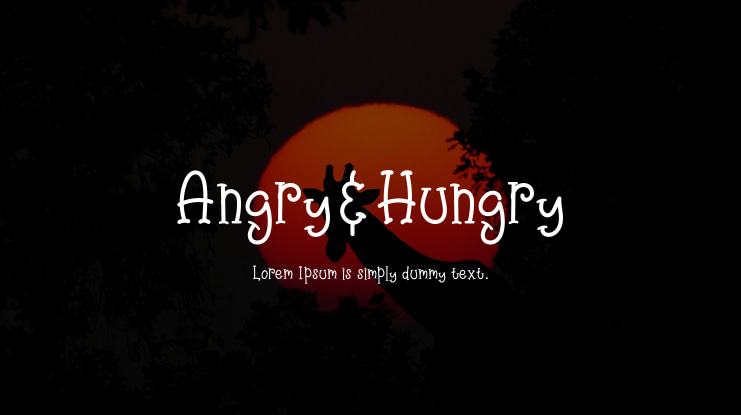 Angry&Hungry Font