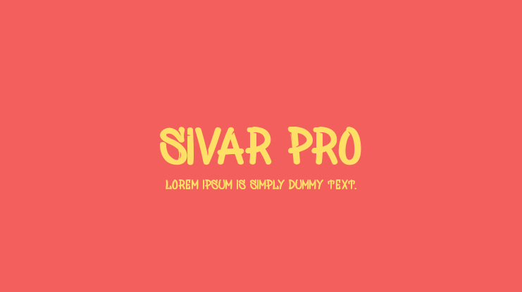 Sivar Pro Font