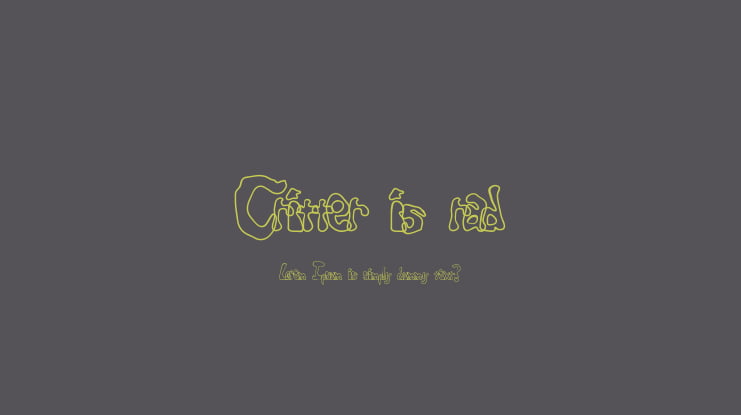 Critter is rad Font