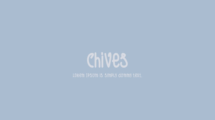 Chives Font