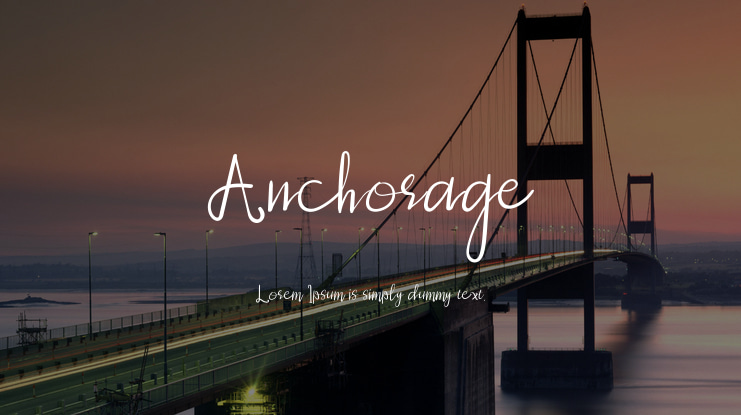 Anchorage Font