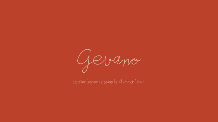 Gevano Font