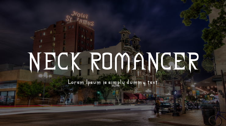 NECK ROMANCER Font