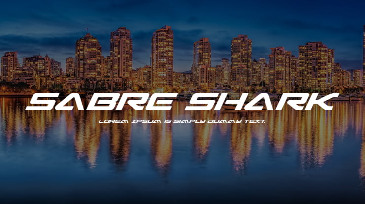 Sabre Shark Font Family