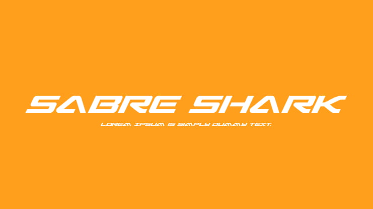 Sabre Shark Font Family