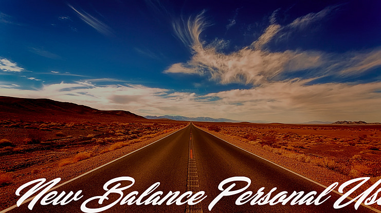 New Balance Personal Use Font