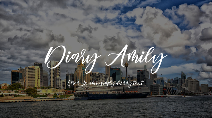 Diary Amily Font Family