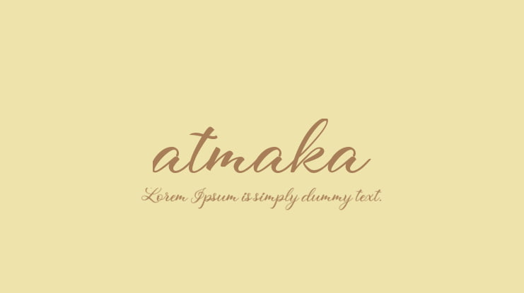 atmaka Font