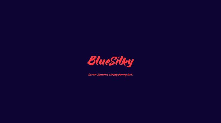 BlueSilky Font Family
