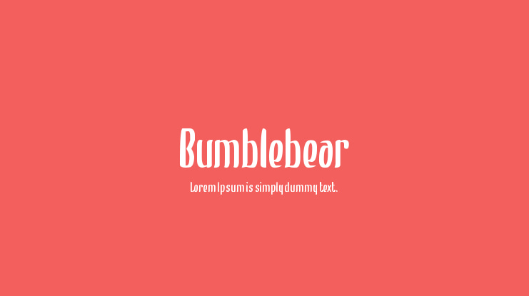 Bumblebear Font