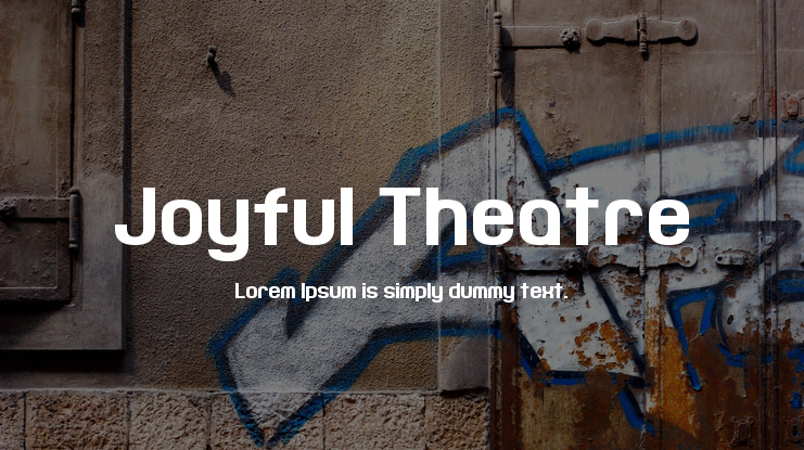 Joyful Theatre Font