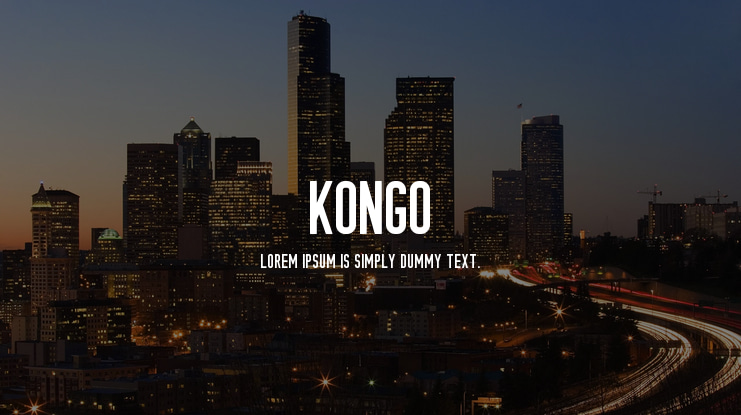 KONGO Font