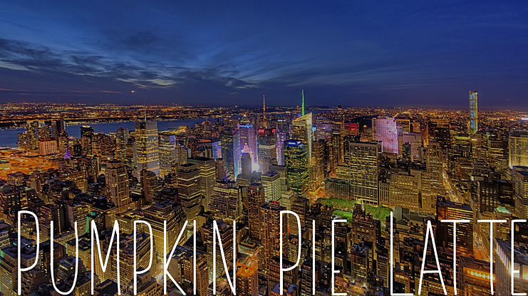 Pumpkin Pie Lattes Font
