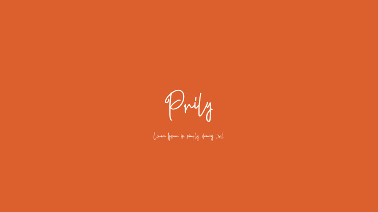 Prily Font