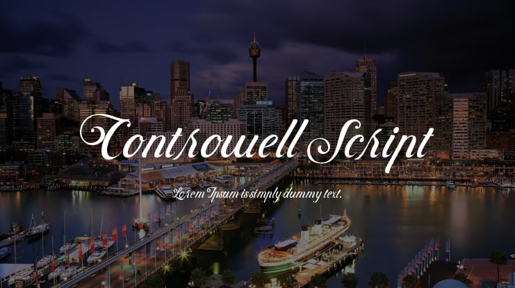 Controwell Script Font Family