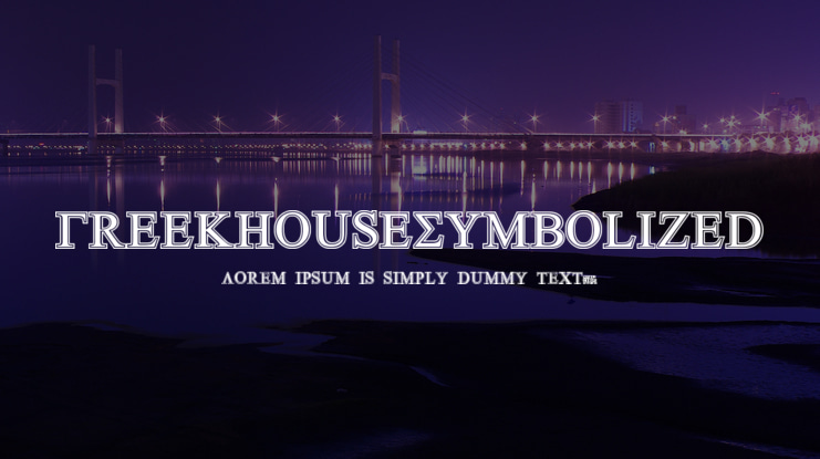 GreekHouseSymbolized Font