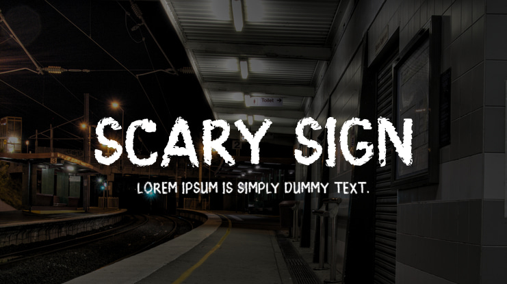 Scary Sign Font Family