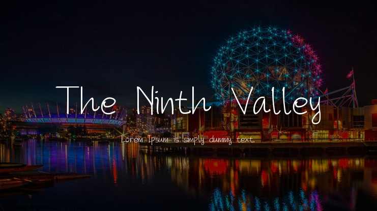 The Ninth Valley Font