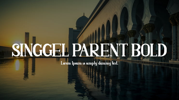 SINGGEL PARENT BOLD Font Family