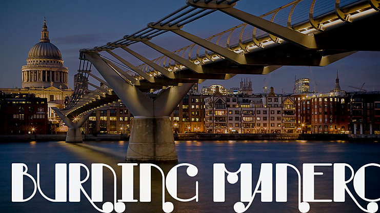 Burning Manero Font