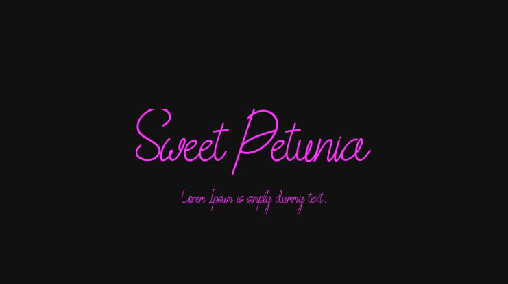 Sweet Petunia Font