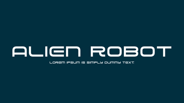 Alien Robot Font Family